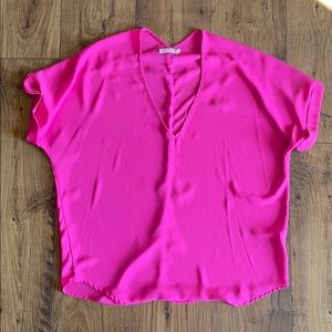 Hot pink blouse